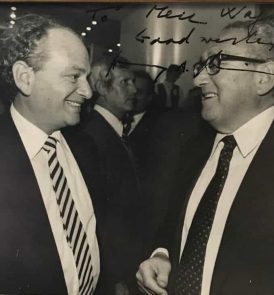 Meir Wagner and Henry Kissinger